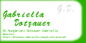 gabriella dotzauer business card
